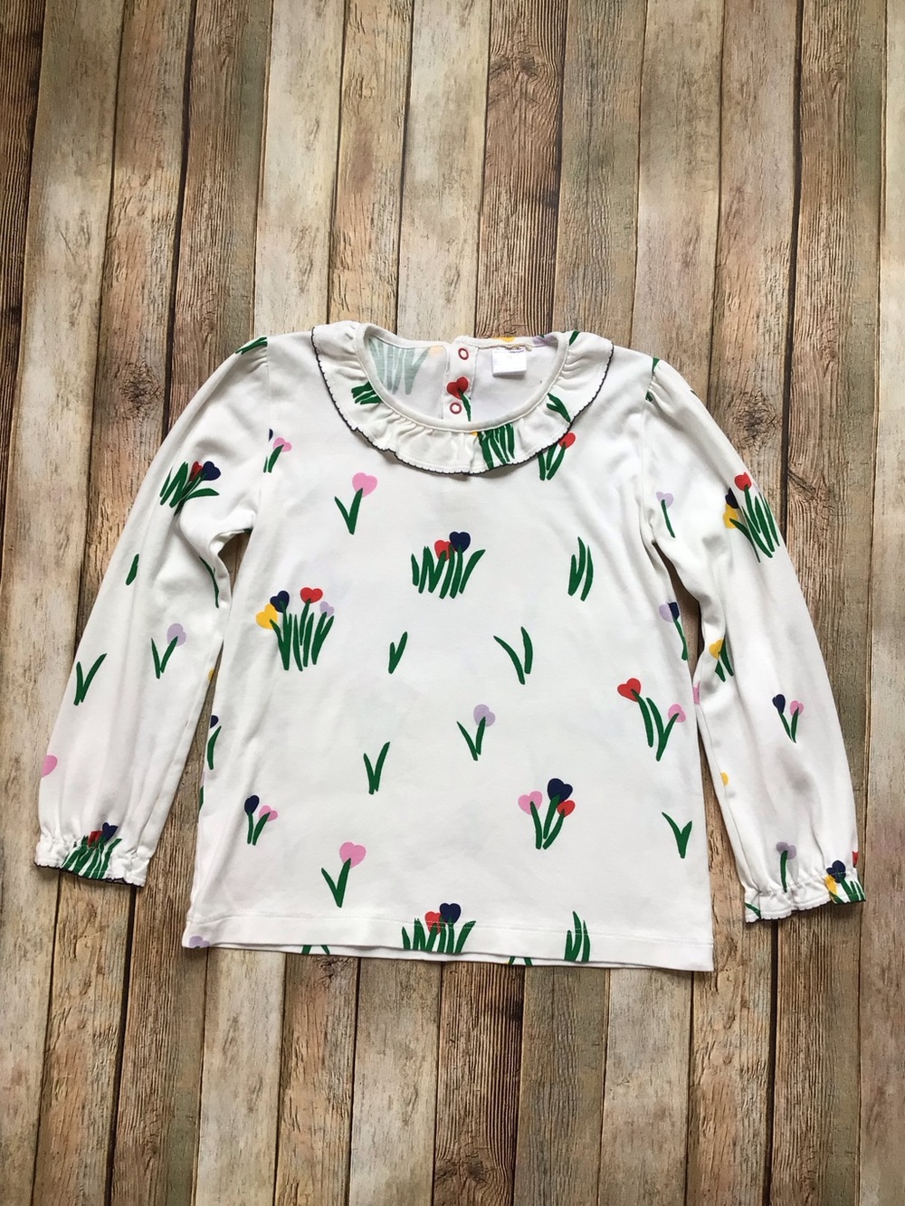 Beaufort Bonnet TBBC Ramona Ruffle Collar Shirt Tulips